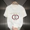 2026 summer new luxury brand men's and women's printed short sleeved T-shirt fashionable casual versatile T-shirt top
