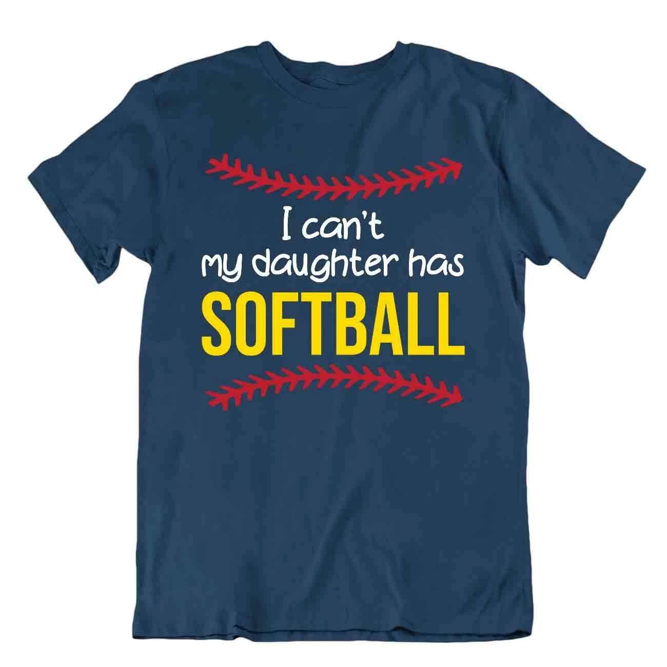 Softball Sport T-Shirt Tee Shirt Gift Cool Present Cute Funny Color Daughter XL