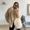 New Lapel Fur Coat Women's Faux Fur Jacket Loose Medium-length Coat Faux Fur High Quality Women's Coat
