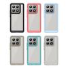 Acrylic Shockproof Clear Phone Case for Xiaomi 14T Pro Candy Color Frame Hard Transparent Back Cover 14 T Pro