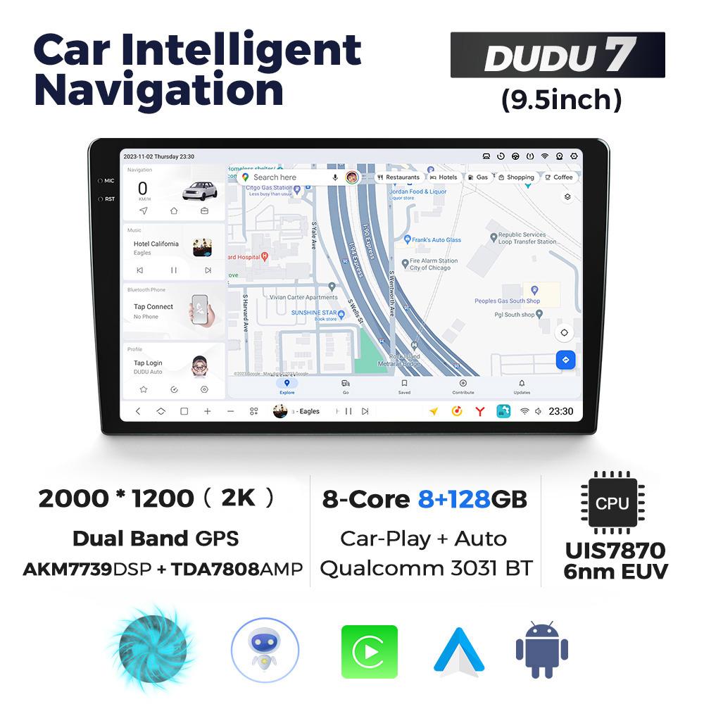 DUDU7 Universal 9.5" 10.36" 11.5" 13 Inch Android Car Radio Stereo Multimedia Video Player GPS CarPlay Auto Intelligent Systems