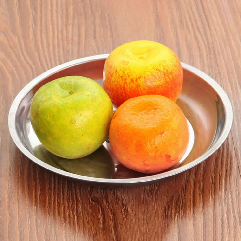 Tableware  Useful Stainless Steel Serving Tray Space-saving Grill Plate Fashionable   Kitchen Supplies