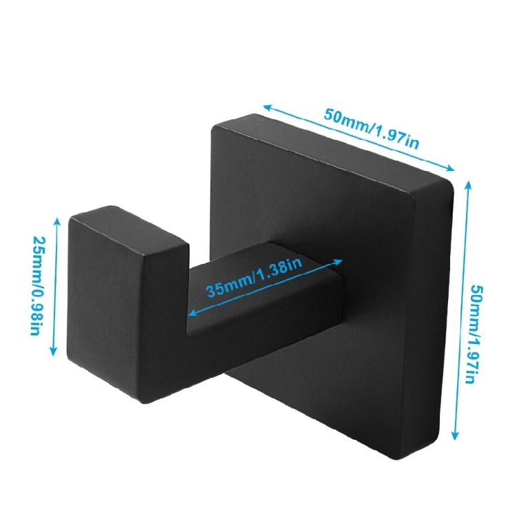 Portable Stainless Steel Towel Hooks Heavy Duty Square Towel Hangers Stainless Steel Hanger For Bathroom And Closet