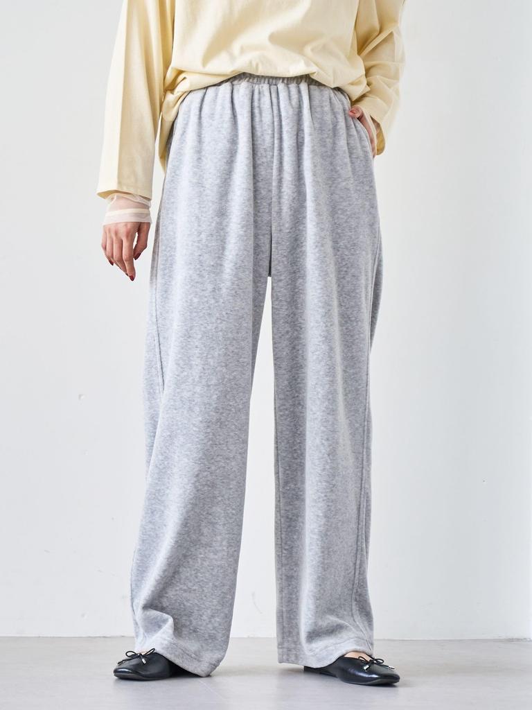 Cohen Ferret-Like Velvet Easy Wide Pants, 76406000002, 4570 Orange (45), Size L