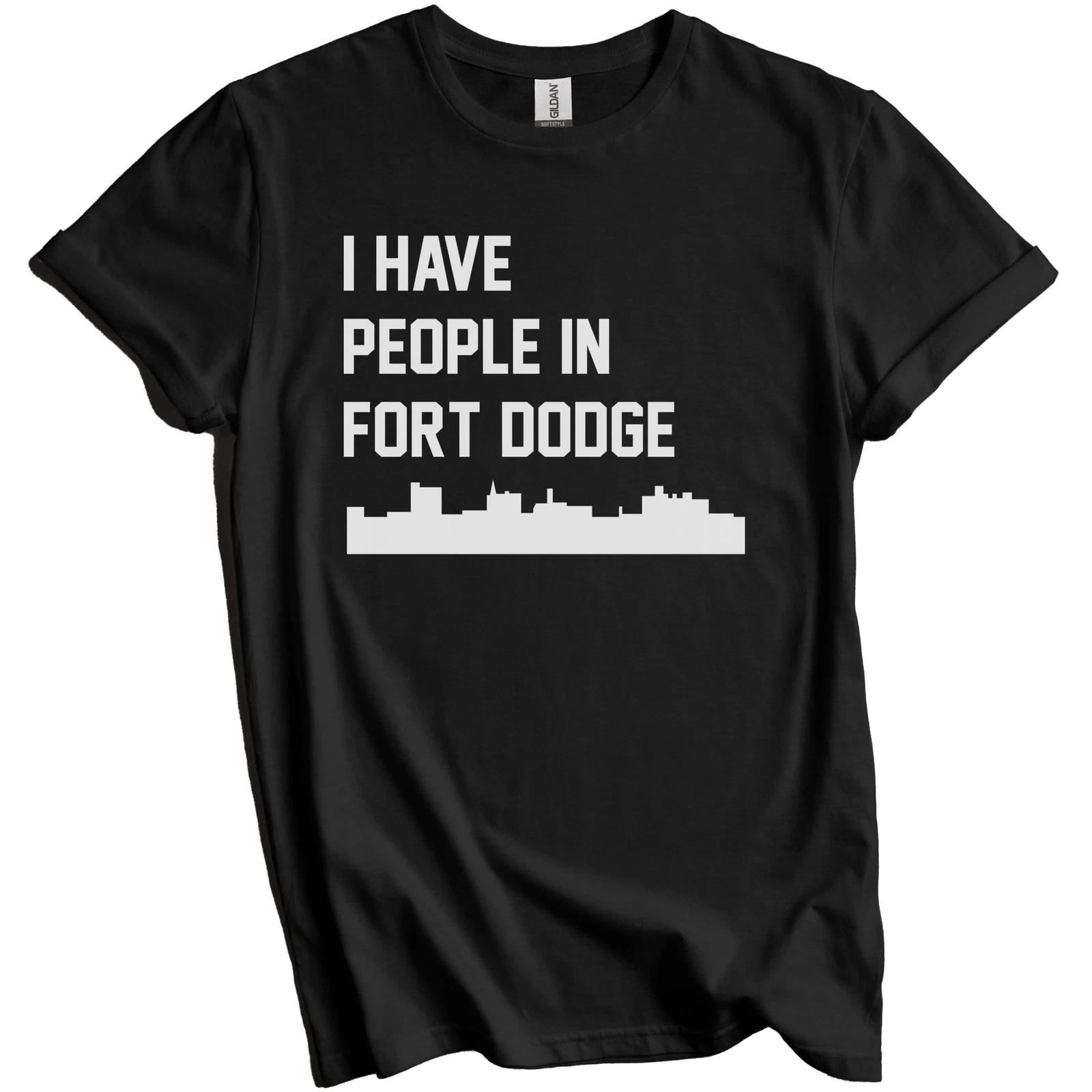 I Have People In Fort Dodge Iowa Skyline T-Shirt M