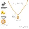 Fashion Opal Pendant Necklace for Women, Stainless Steel Colorful Natural Stone Necklace, Luxury Aesthetic Jewelry Gifts