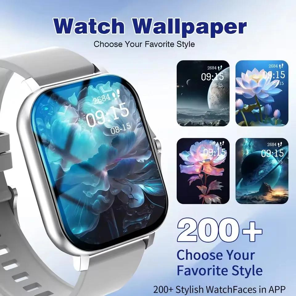 New Outdoor Sports Smart Watch Women Men Heart Rate Watch Wallpaper Bluetooth Wireless Call Smartwatches
