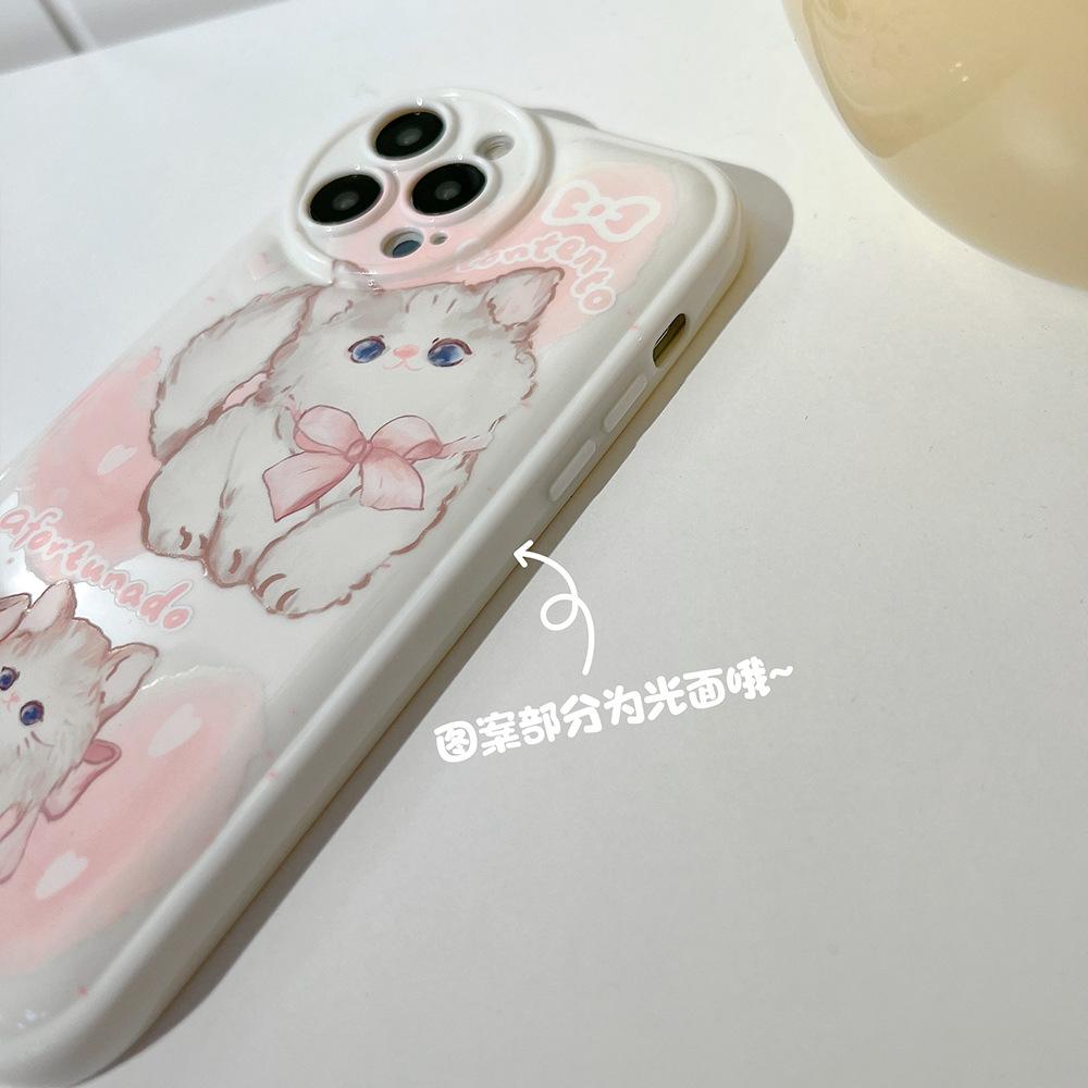 Soft and Cute Cats Suitable for Iphone16 Mobile Phone Case Cute Apple 15promax Silicone 11 Soft Shell 14 Girl 13