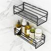 Punch-Free Wall-Mounted Bathroom and Kitchen Storage Shelf