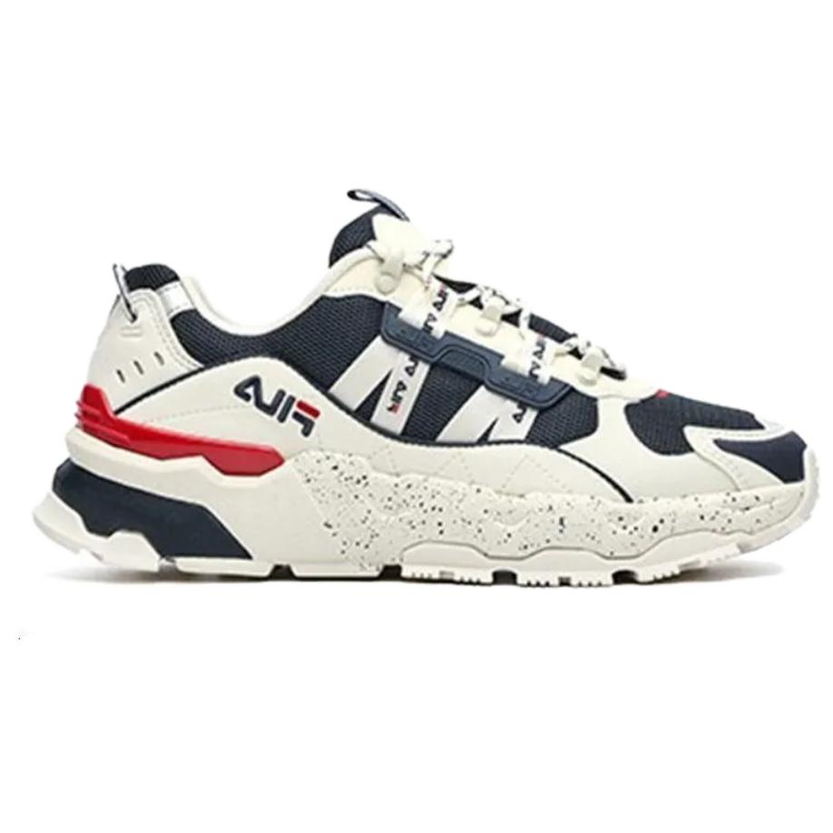 FILA Trek Starry Sky Comfortable Versatile Durable Lightweight Low-Top Dad Shoes Women sneaker White Blue F52W434155FWD