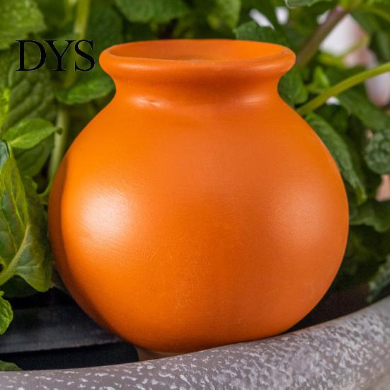 Easy-to-use Plant Hydration Tool 4 Pcs Watering Drippers Terracotta Self-Watering Stakes Long Lasting Self-watering Clay Ball-shaped Emitter