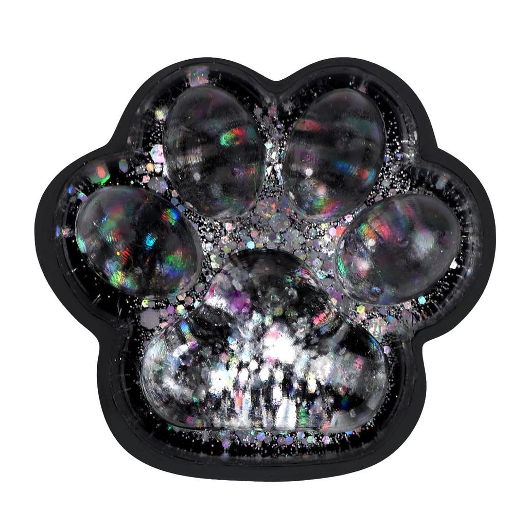 1 Stück Dunkler Sternenhimmel Katzenpfote Squishy Fidget Spielzeug Weiche Niedliche Katzenpfote Langsamer Rückprall Knet-Druckentlastungsspielzeug Für Kinder Weihnachtsgeschenke