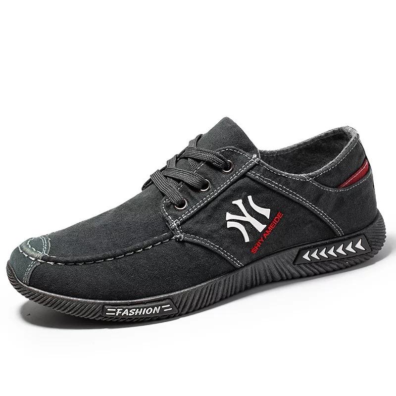 Scarpe da Ginnastica da Uomo 2025 Antiscivolo Suola Morbida Casual Maschili Lavoro in Denim Traspiranti Taglia 39-44 Sneaker alla Moda