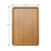 Bamboo Foldable Sofa Armrest Tray – Rectangular Snack & Fruit Plate