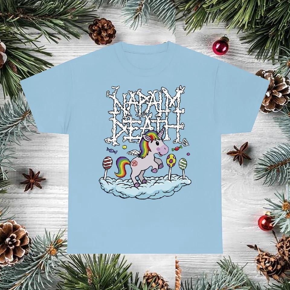 

Napalm Death Band Sweet Candy Cake Shirt Unisex Light Blue Size S-5XL L