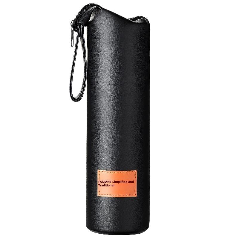 1 Stück Leder Becherhülle Sport Wasserflaschenabdeckung Hülle Mit Seil Tragbar Vakuum Glasbecherhülle Becher Tasche Camping Zubehör