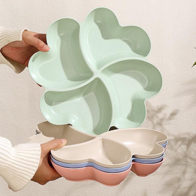 Creative Four-leaf Clover Divided Storage Plate