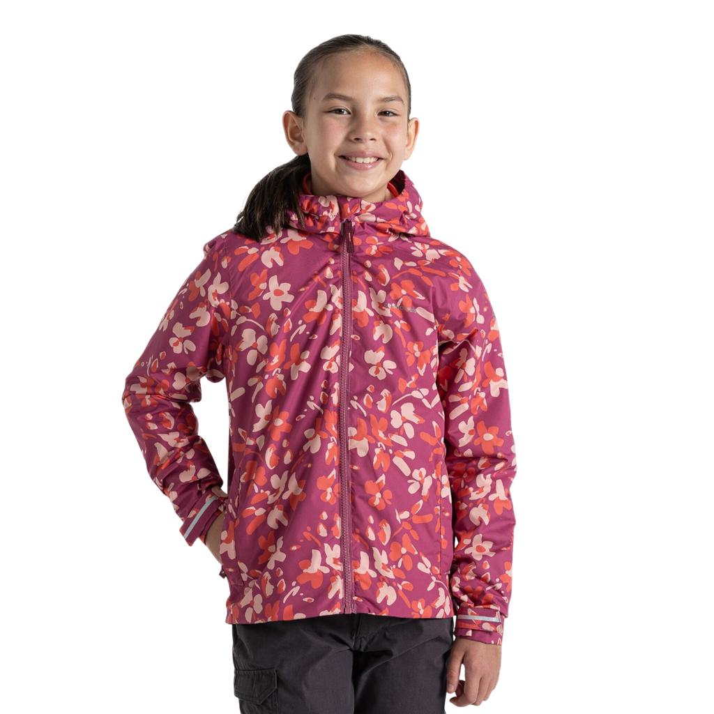 Craghoppers Childrens/Kids Sylvie Floral Waterproof Jacket