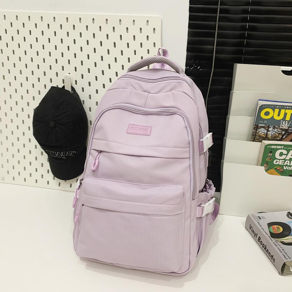 Schoolbag Unisex New Japanese Simple High School Student Junior High School Student Large-Capacity Backpack