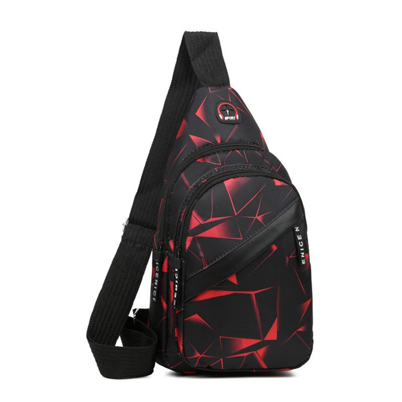 New Men's Chest Bag New Fashion Korean-Style Casual Sports Water-Proof Shoulder Crossbody Bag Cross Body Chest Bag For Male