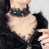 Retro Lace Stud Collar Angel Wings Necklace Collar Accessory