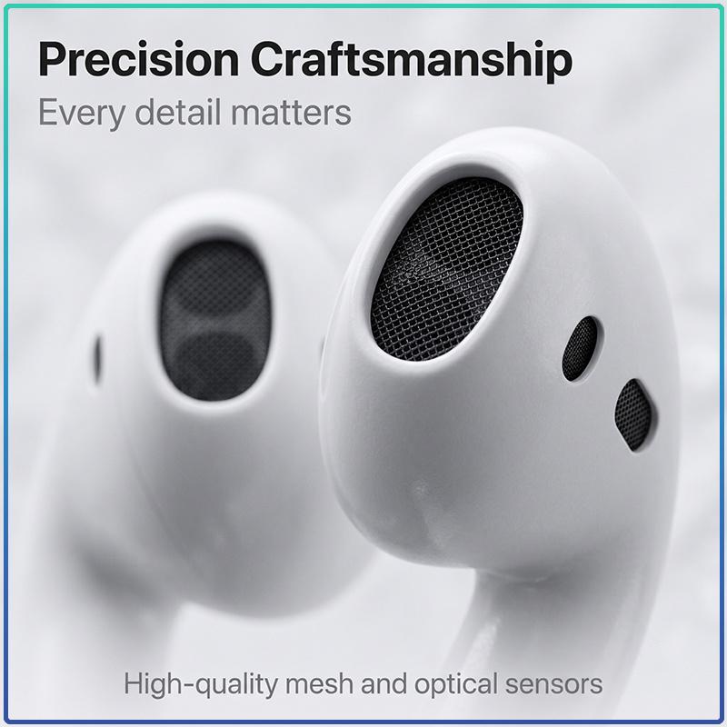 AirPods 2 2ης Γενιάς Bluetooth 5.0 Ασύρματα Ενδοαυτικά Ακουστικά Αυτόματο Pop-up Διπλό Μικρόφωνο Μεγάλη Μπαταρία Αθλητικά Μίνι Ακουστικά