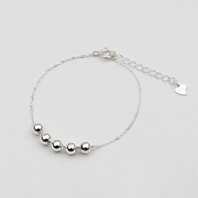[Als Kleine] Silberkette Armband Silber 925 Kabel Kugel Punkt