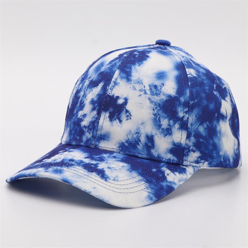 Digital Print Gradient Baseball Cap With Sun Protection For Casual Outdoor Wear