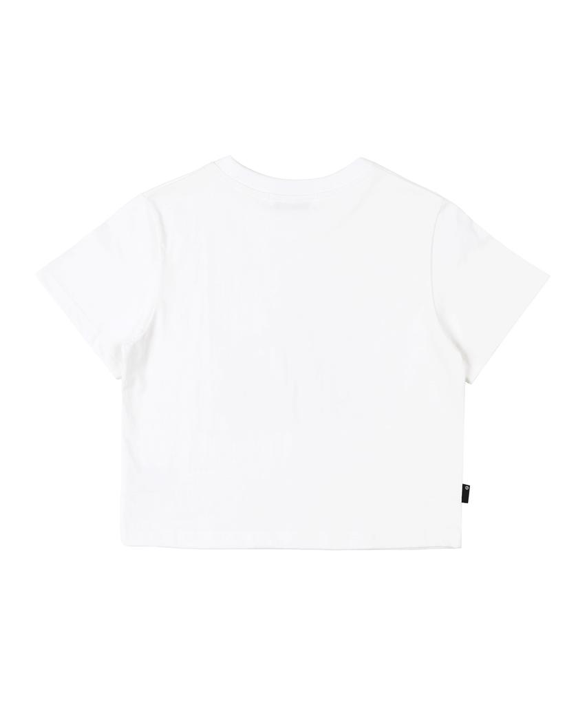 SUIBOM Fur Ever Friend Crop T-Shirt - Off-White