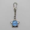 Star Pocket Watch Clock Keychain Zinc Alloy Trinkets Bag Charms Original Design Creative Pendant