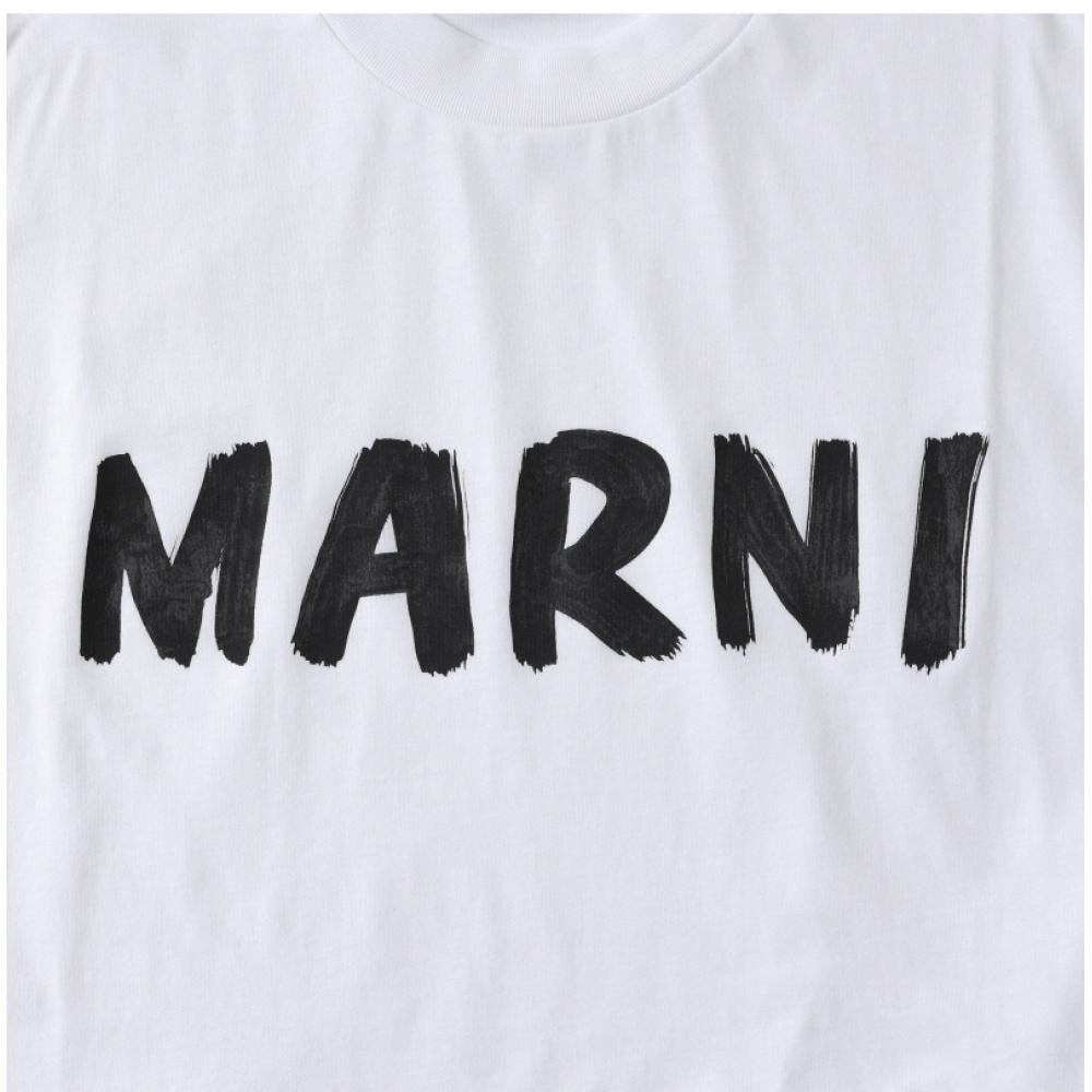 Marni Thjet49eph UScS11 Low01 Logo Women S Short Sleeve Tee