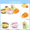 Foodthemed Resin Diorama With Cartoon Pompompurin Pudding And Burger Bread For Gift Decor