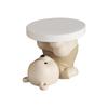 Bear Figurine Side Table, Minimalist End Table for Home Office