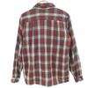 50s vintage Check Pattern Long sleeve Wool shirt S Red Men's Used