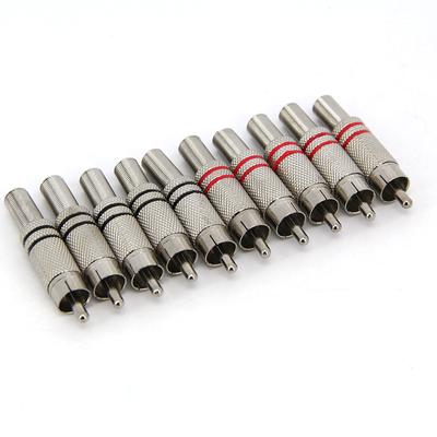 Musikalischer Cinch-Stecker, versilberter HIFI-Audio-Stecker, hochwertiger Lautsprecher-Audio-Stecker