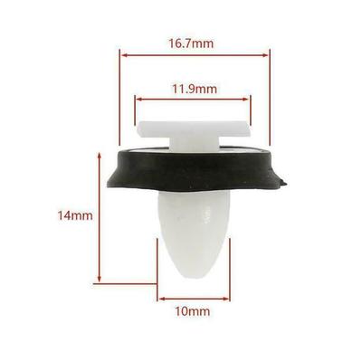20Pcs Car Door Trim Panel Clips For Fiat For Ducato 71728806 8565.43 856543 White Nylon Clips Auto Fastener Clips