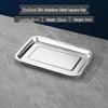 Food Grade 304 Stainless Steel Rectangular Shallow Tray