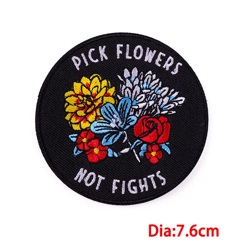 5 szt./Partie Księżyc Motyl Taśma Kwiat Haftowana Naszywka Kreskówkowe Naszywki Na Ubrania DIY Naszywki Do Naprasowywania Na Ubrania Naklejki Do Naszywania