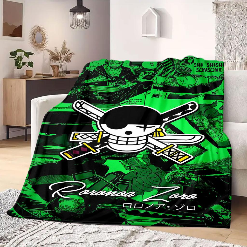 OnePiece anime Flannel Blanket Warm,Comfortable,Suitable for Bedrooms,Sofas,Beds,Chairs,Picnics,Travel