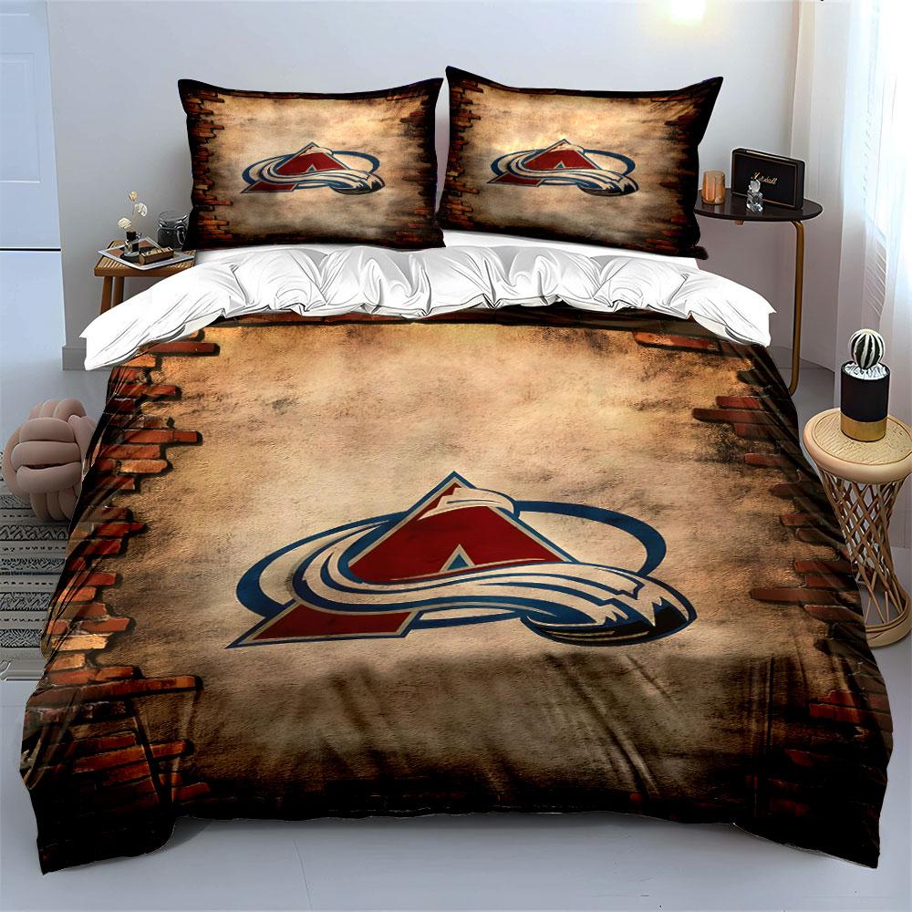 "Red A Logo On Vintage Wall Background" Print Bedding Set Duvet Cover Pillowcases (1* Duvet Cover 2* Pillowcases Do Not Include Comforter)