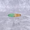 Genuine Citrine & Green Aventurine Beaded Bracelet Lotus Charm Stretchable Bracelet Healing Gemstone Beaded Bracelet Unique Gift Ideas