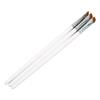 3pcs Angled Eyeliner Brush Ultra Thin Slanted Comfortable Grip Eyeliner Make Up Brush White
