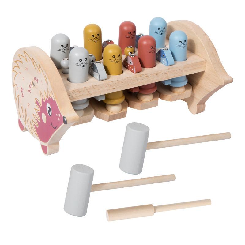 Wooden Fishing And Groundhog Children Puzzle Toys For Early Childhood Learning