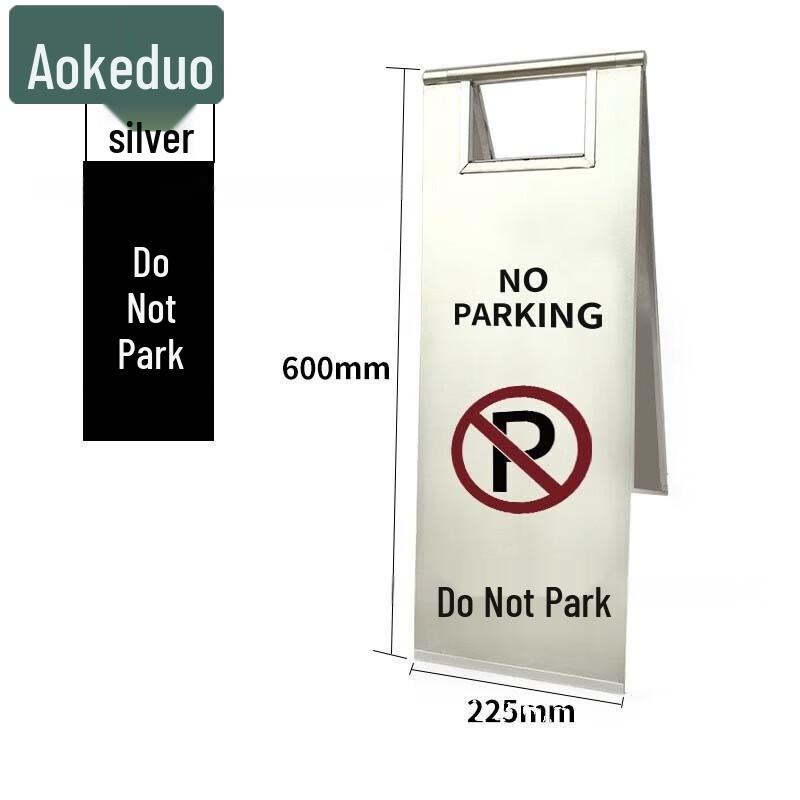 

AOKEDU Stainless Steel A-Frame Foldable Warning Sign