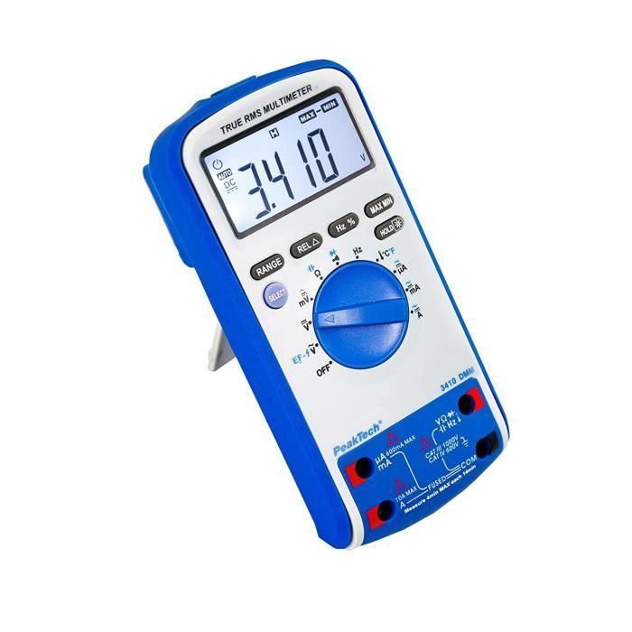 Peaktech Peak Tech Digital Multimeter Continuity Tester, Resistance, Capacitance, Temperature, Frequency,