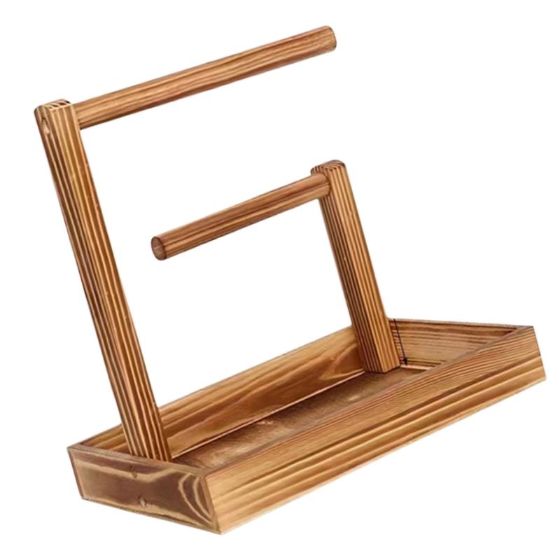 Practical Wood Rack Elegant Jewelry Organizer Accessories Display Stand for Women Girls Jewellery Storage Shelf