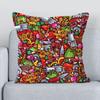 Car Living Room Sofa Cushion Cover Graffiti Art Decoration Cushion Cover Luxury Home Decoration Pillow Cover
