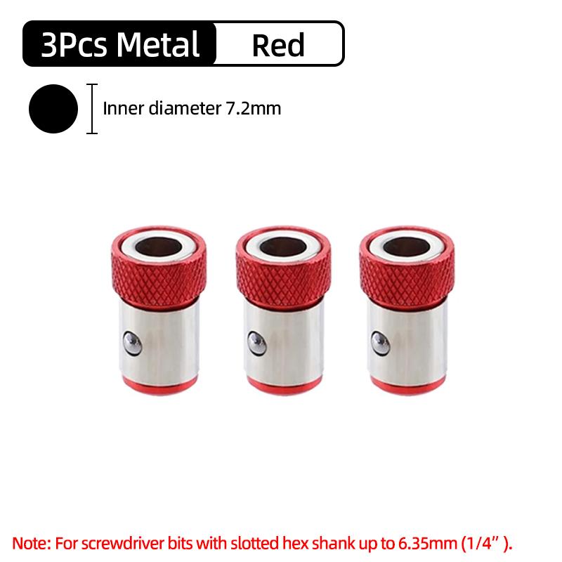 Magnetic Bit Holder Magnetic Ring Strong Magnetizer Demagnetizer Magnet Ring For 1/4 Inch 6.35mm Screwdriver Bit Holder Hand Tools Accessories