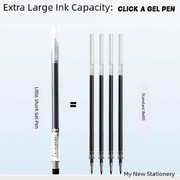 30Pcs Refillable Gel Pen 0.5mm Needle Point Black/Blue/ Red Inks Quick Drying Comfortable Grip Gel Inks Pen For Office