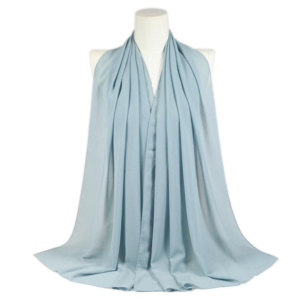 Chiffon Muslim Headband Big Size Wraps Shawls High Quality Hijab Scarf